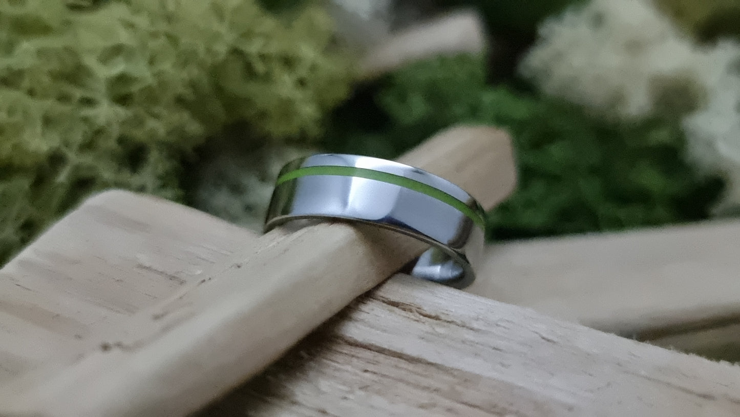 Lumo in Zing UV Glow Stainless Steel Ring image 8