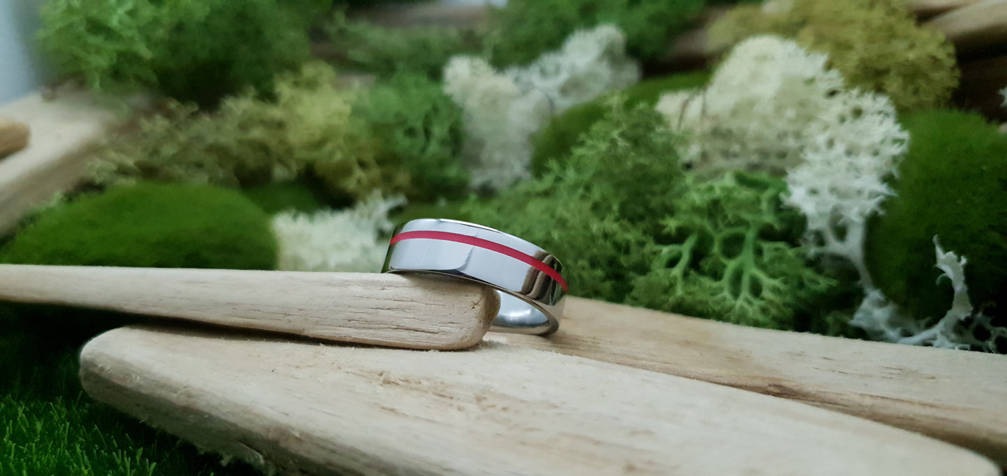 Lumo in Sunset UV Glow Stainless Steel Ring image 9