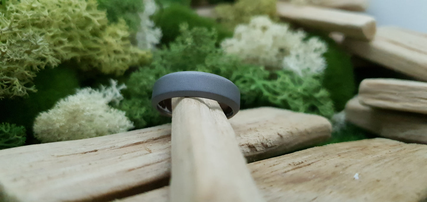 Titanium Blasted Bevel Shape Ring image 10