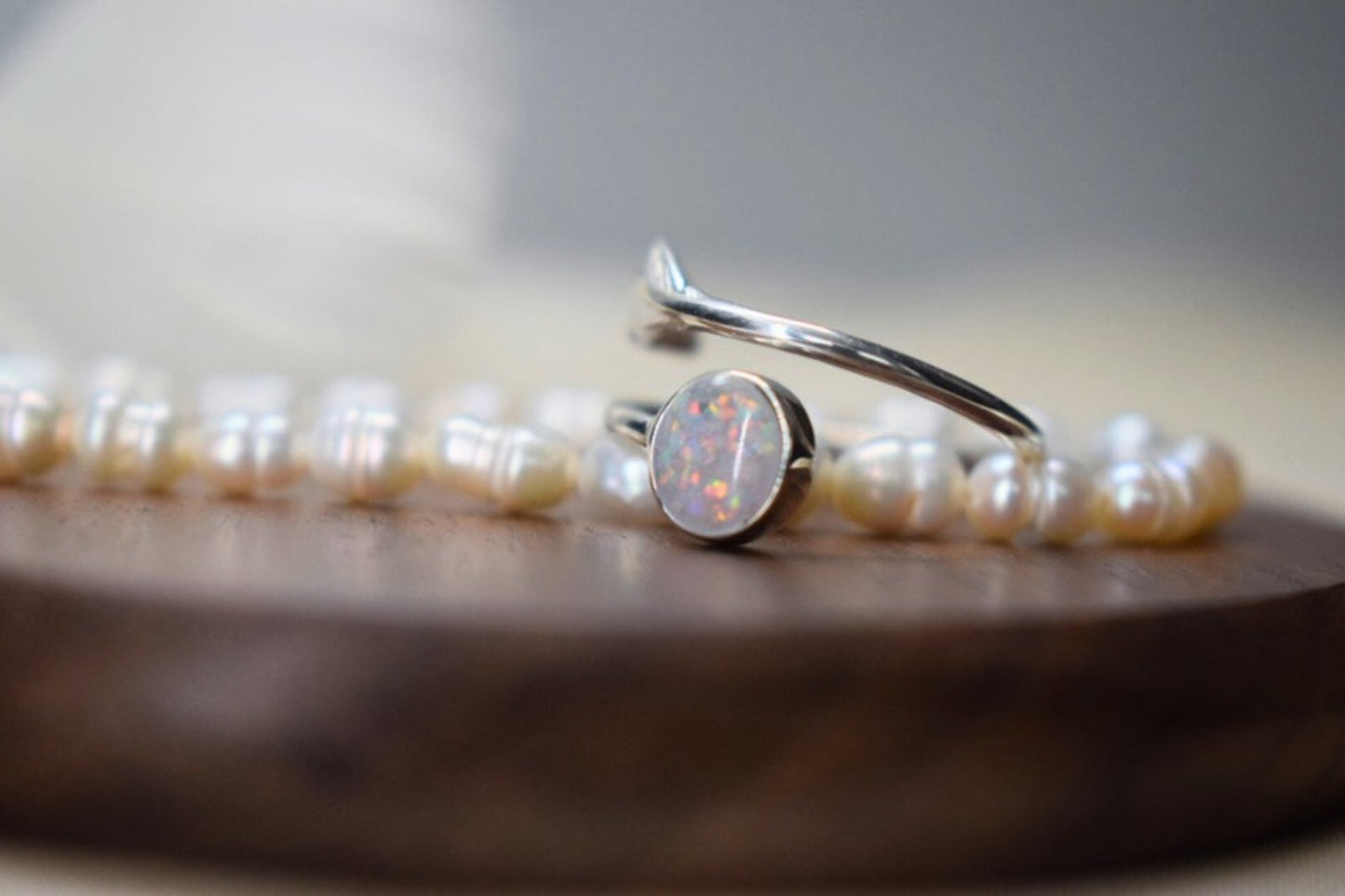 Memorial Silver Feather Ring