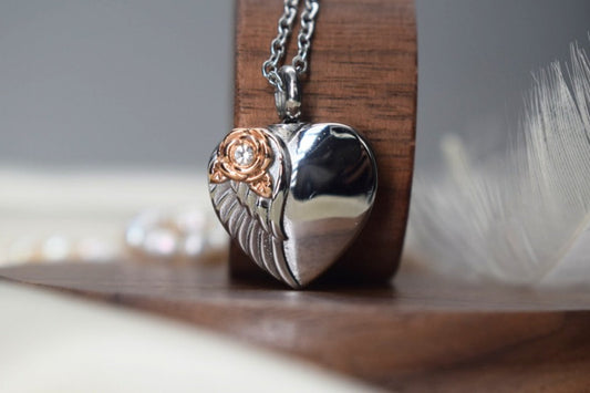 Self-Fill Angel Rose Memorial Necklace