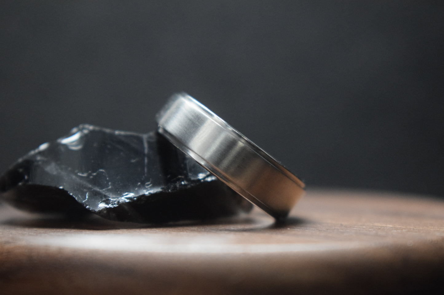 Bannock Burn Titanium Satin Ring