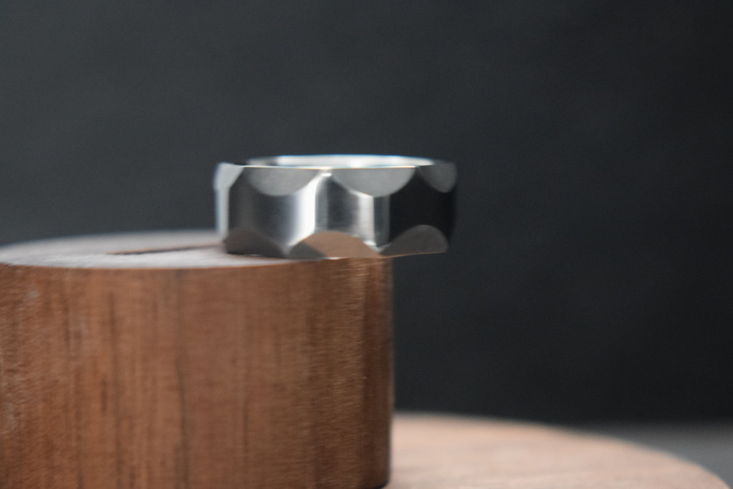 Engineer’s Facetted Ring - Stainless Steel or Titanium