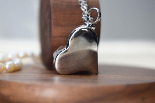 Self-Fill Rose Gold Memorial Necklace