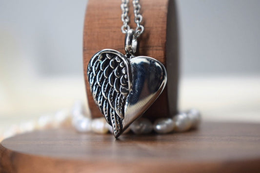 Self-Fill Half Wing Memorial Necklace