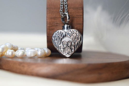 Self-Fill Pet Paw Memorial Necklace