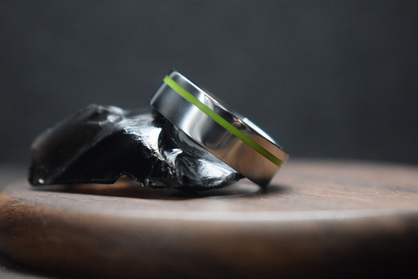 Lumo in Zing UV Glow Stainless Steel Ring