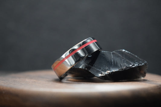 Lumo in Sunset UV Glow Stainless Steel Ring