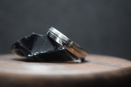 Ness Half and Half Titanium Ring