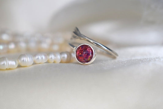 Memorial Silver Feather Ring