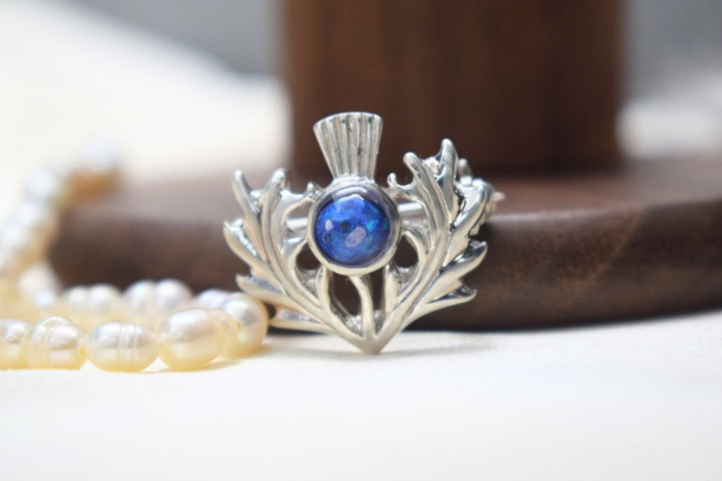Memorial Silver Thistle Brooch
