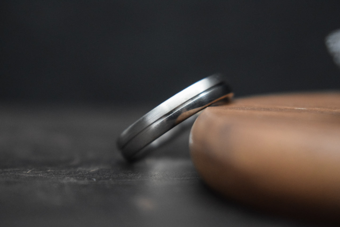 Ness Half and Half Titanium Ring