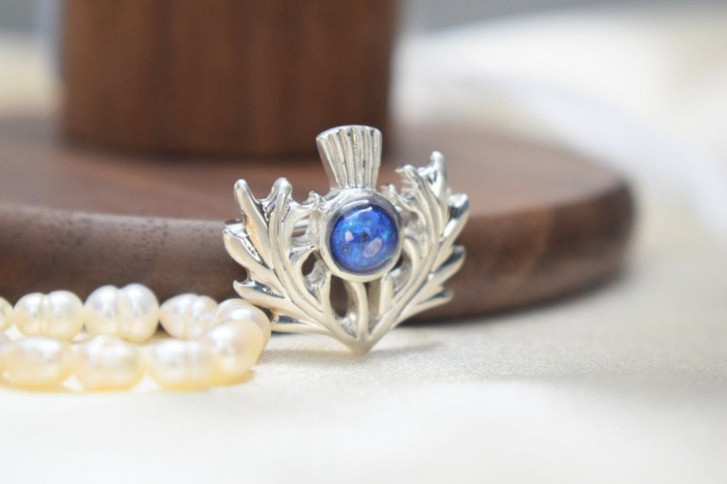 Memorial Silver Thistle Brooch