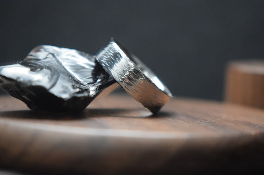 Torridon Hammered Stainless Steel Ring