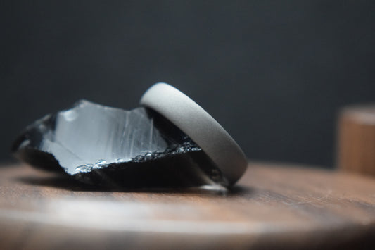 Titanium Blasted Court Shape Ring