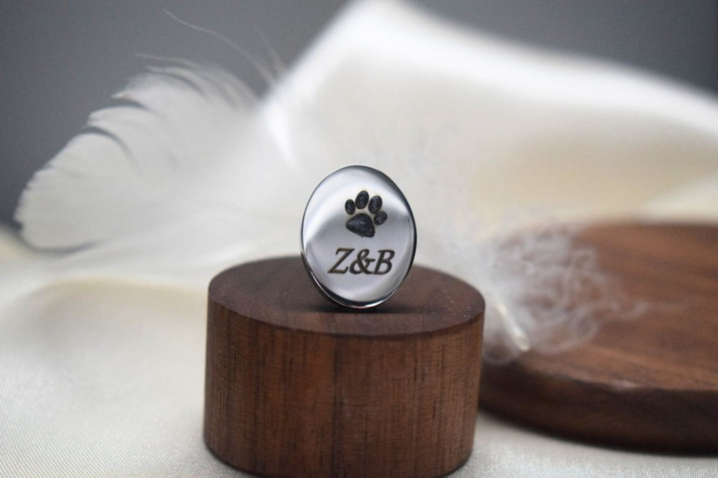 Bespoke Memorial Cufflinks – Ashes, Hair or Fur Inlay
