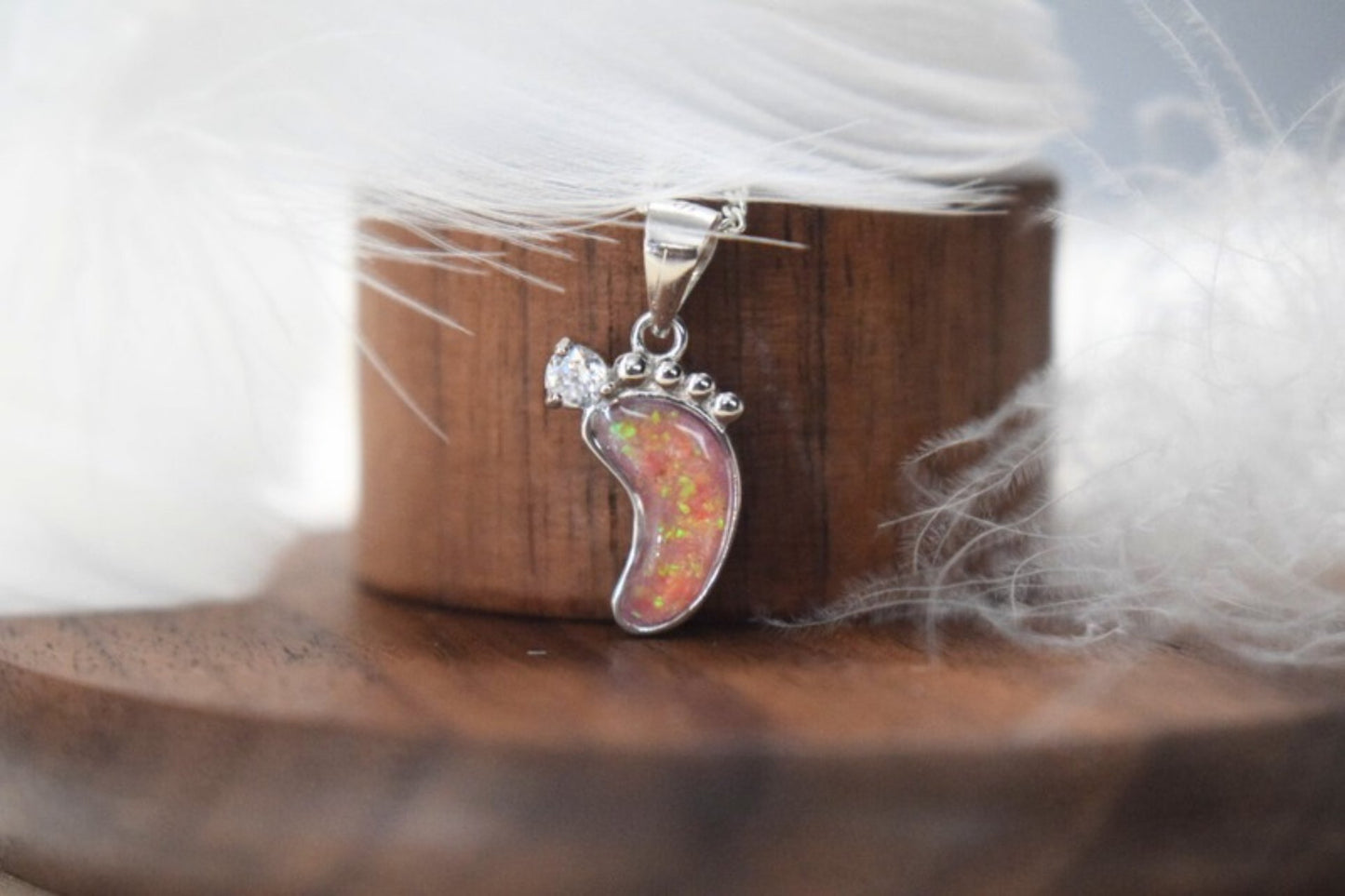 Silver Footprint – Baby or Child Memorial Necklace