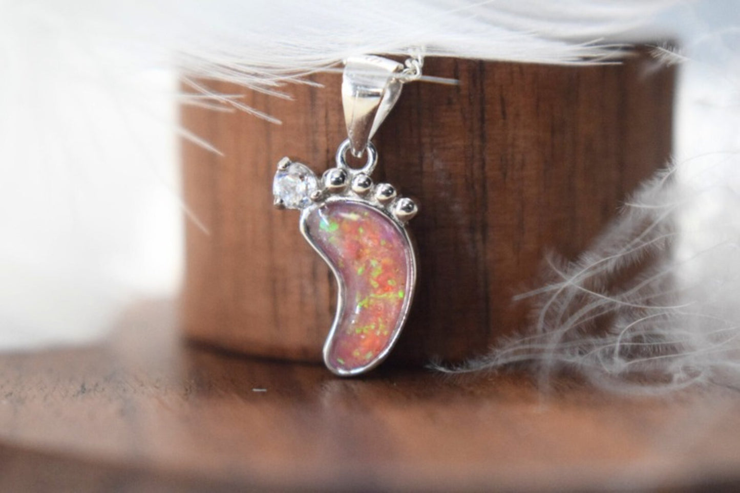 Silver Footprint – Baby or Child Memorial Necklace