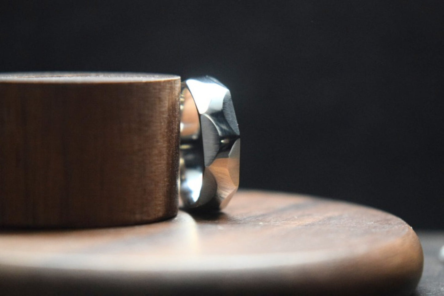 Engineer’s Facetted Ring - Stainless Steel or Titanium