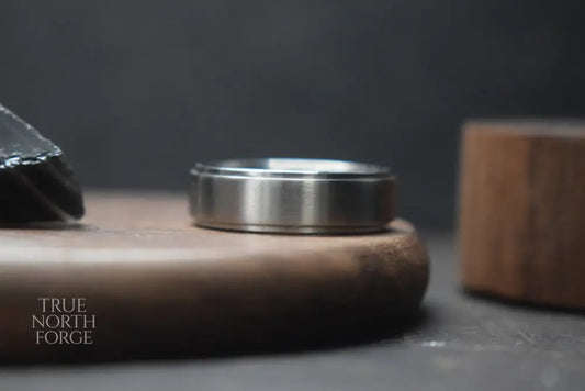 Bannock Burn Titanium Satin Ring - True North Forge