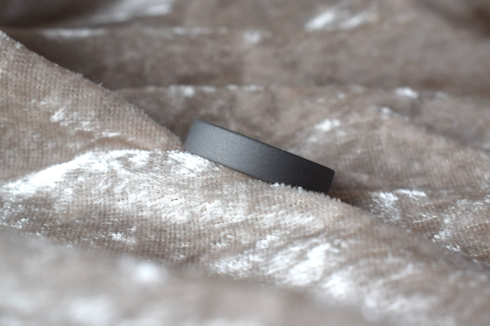 Stainless Steel Blasted Finish Flat Ring image 1