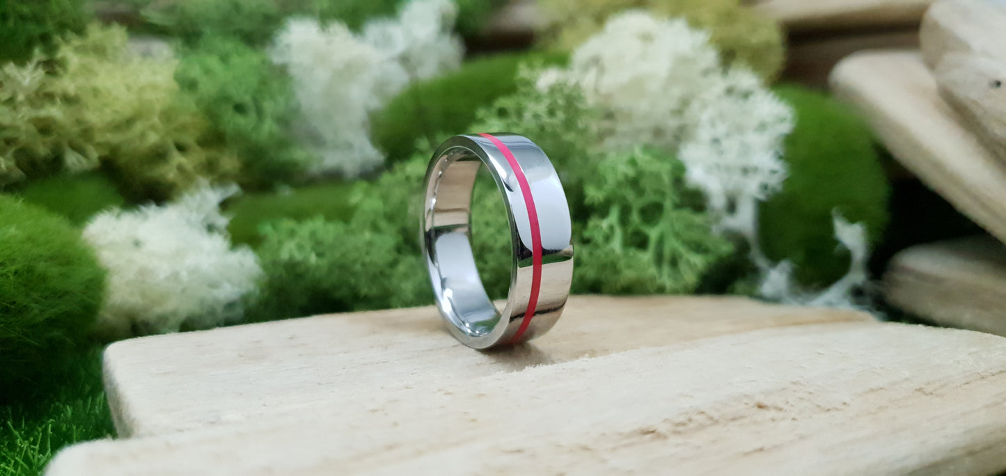 Lumo in Sunset UV Glow Stainless Steel Ring image 5