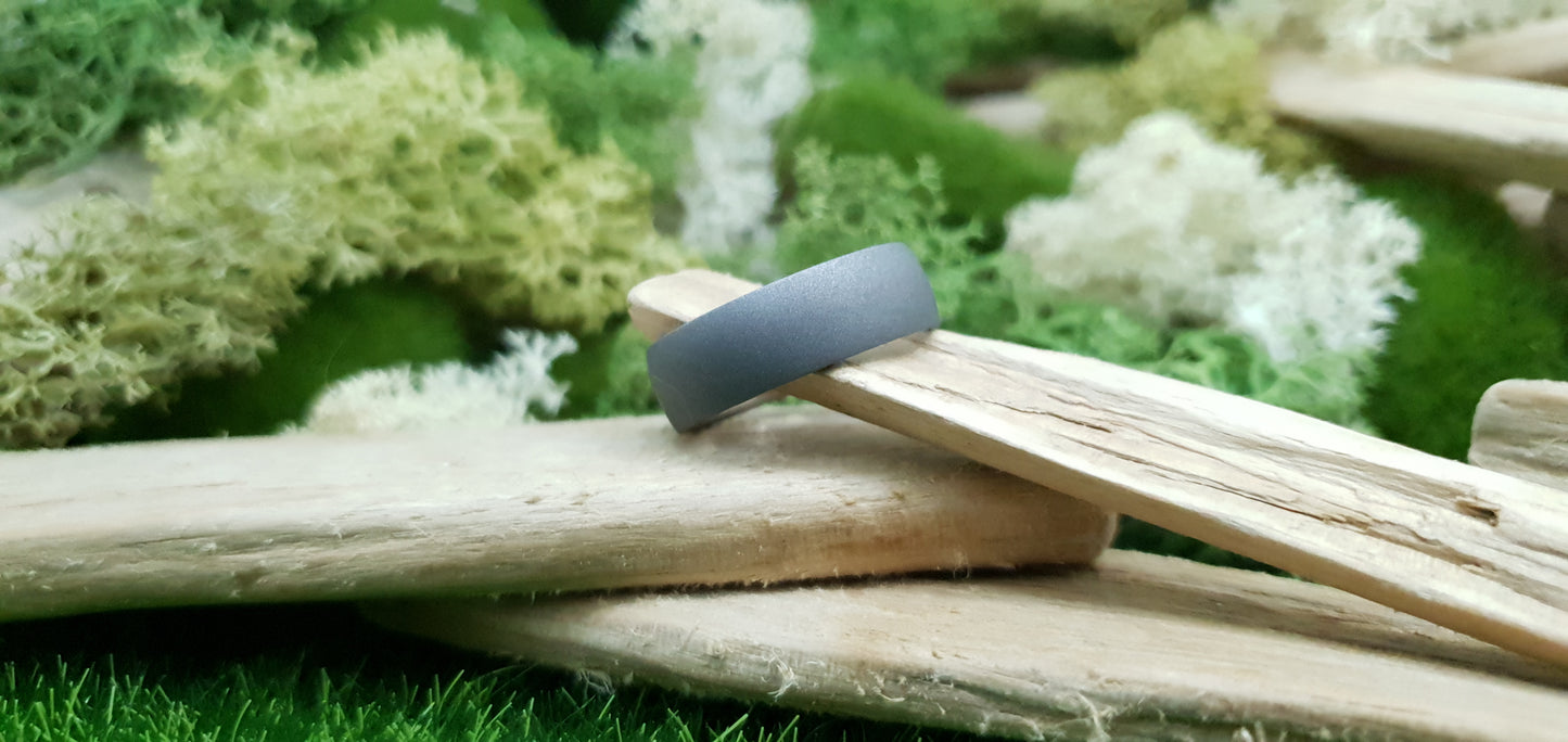 Titanium Blasted Court Shape Ring image 6