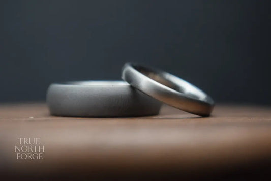 Made Together – Pair of Standard & Slim Titanium Rings - Wedding Ring
