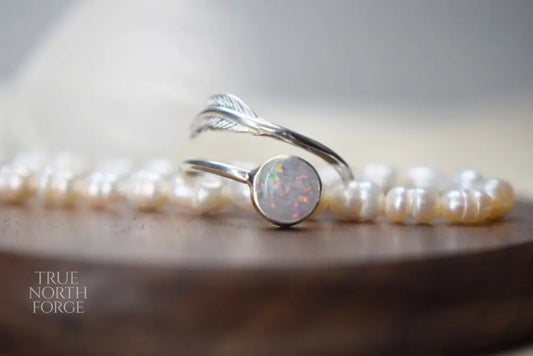 Memorial Silver Feather Ring - True North Forge