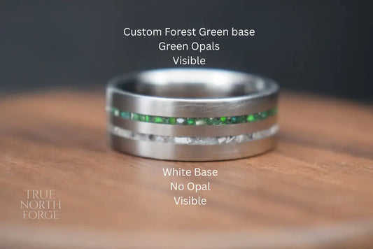 Titanium Double Channel Memorial Ring - Memorial Jewellery