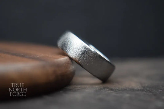 Titanium Fine Textured Ring - Wedding Ring