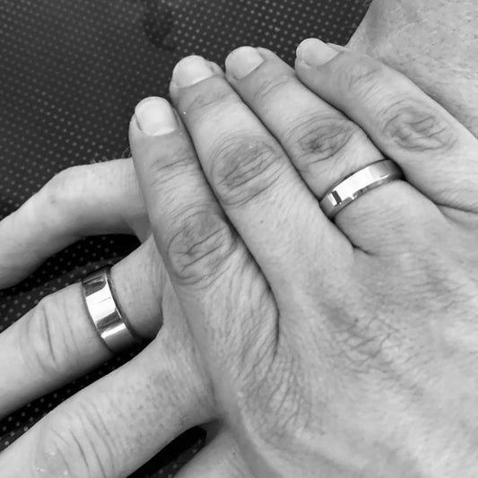 Handmade Titanium wedding rings