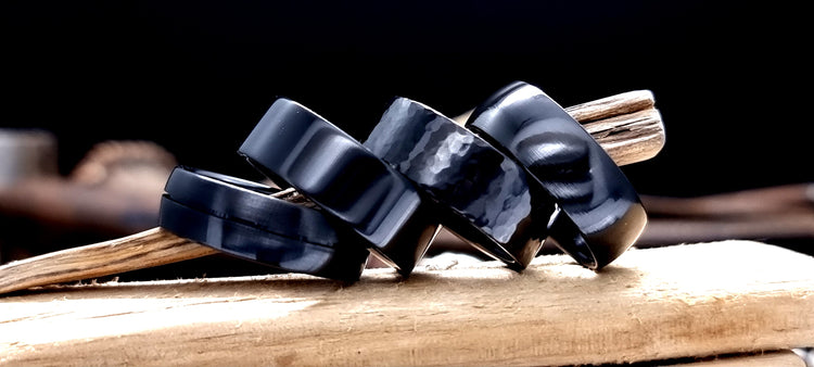Black Zirconium Rings