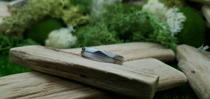 Ness Half and Half Stainless Steel Ring image 11