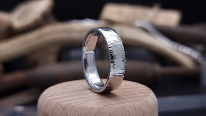 Annat Hammered Stainless Steel Ring image 1