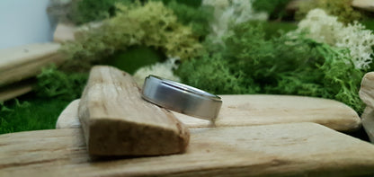 Bannock Burn Stainless Steel Satin Ring image 4