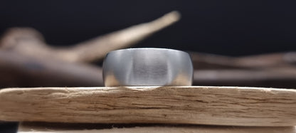 Titanium Satin Finish Court Shape Ring 