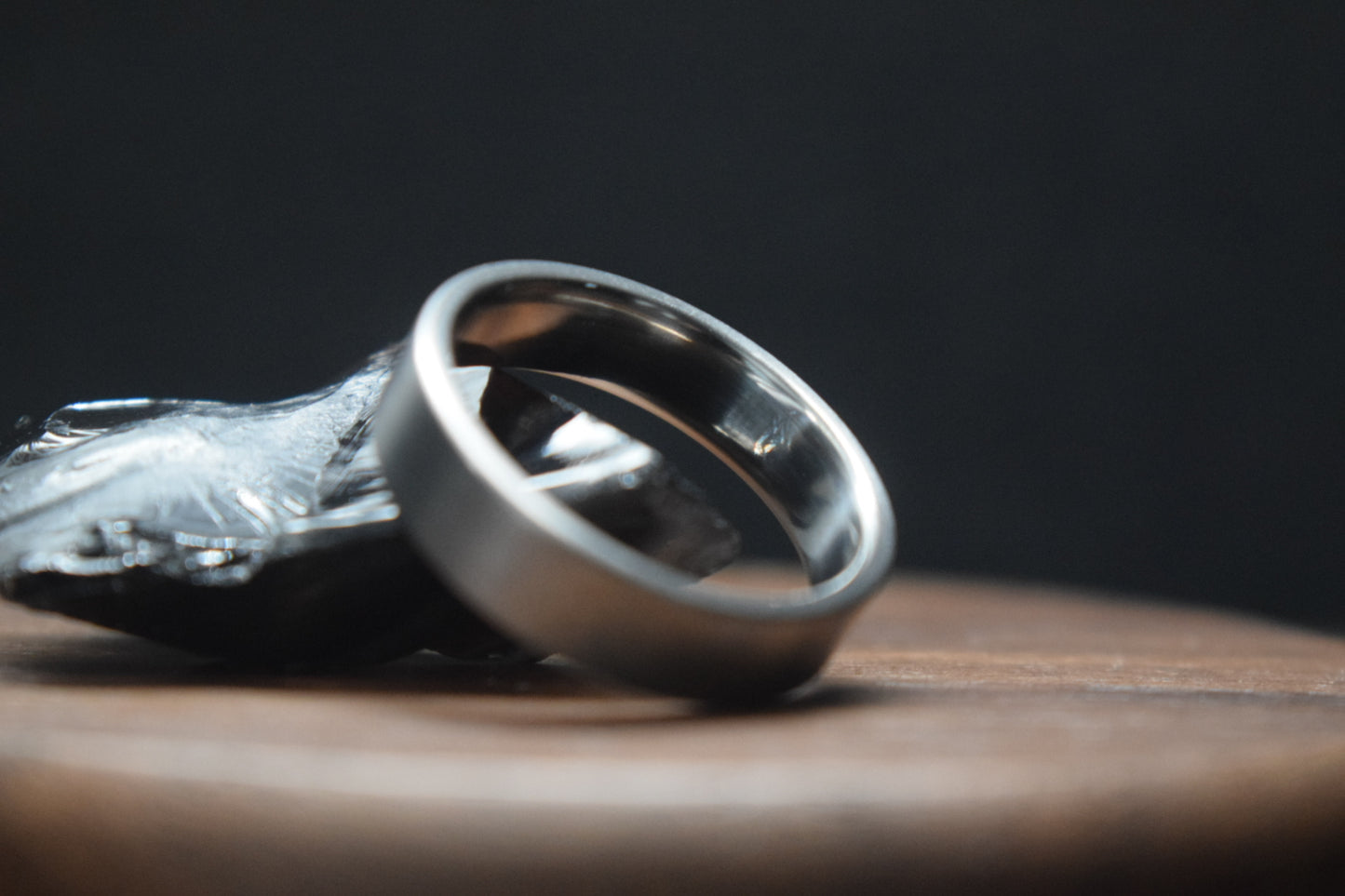 Stainless Steel Satin Flat Ring