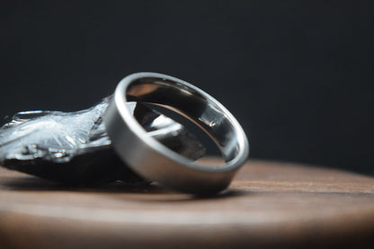 Stainless Steel Satin Flat Ring