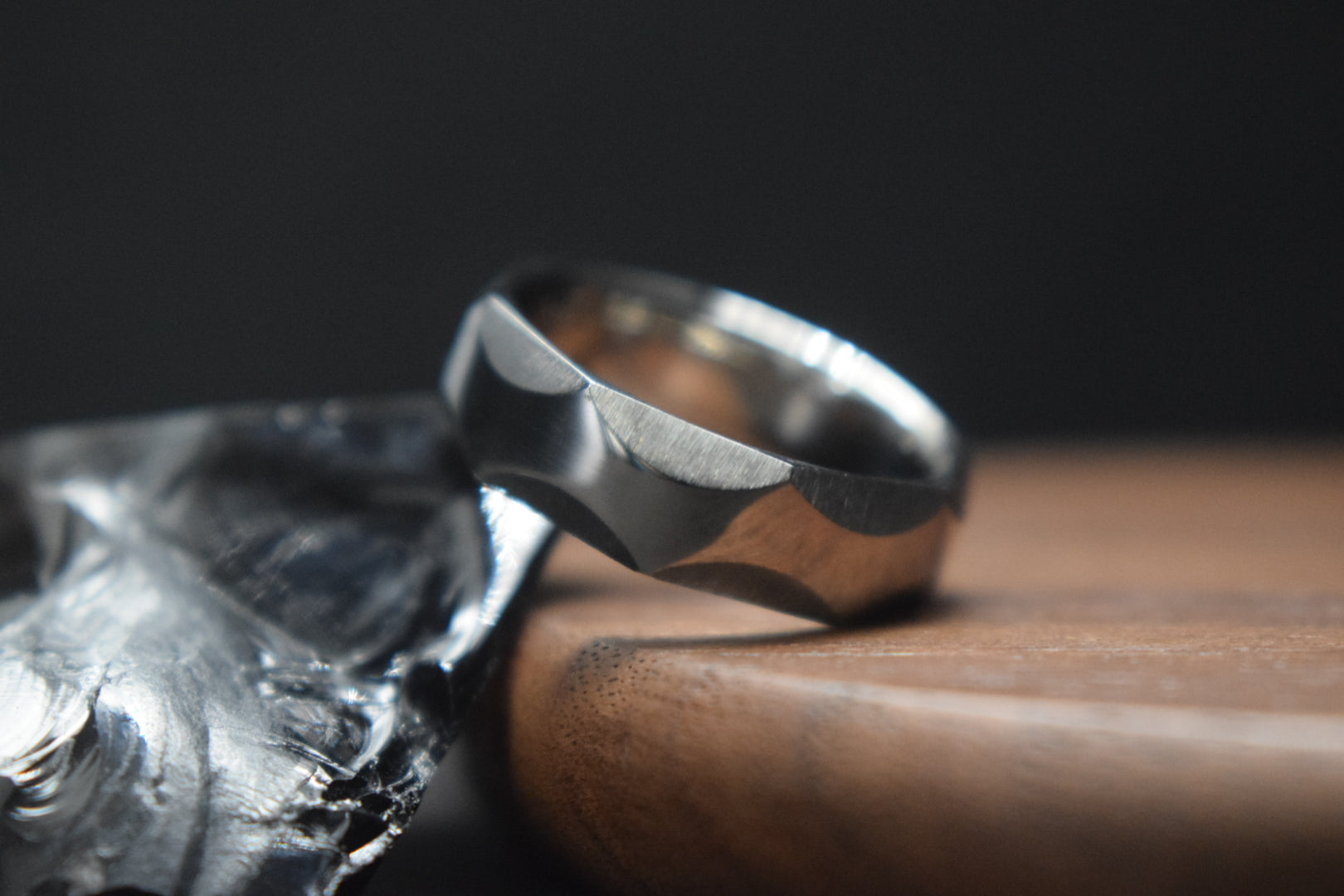 Engineering Rings For Men Engineer’s Ring – Facetted Stainless Steel or Titanium Ring UK – True ...