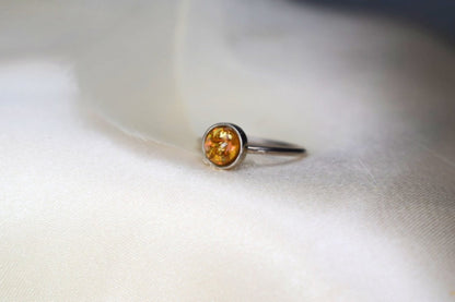 Memorial Silver Round Ring