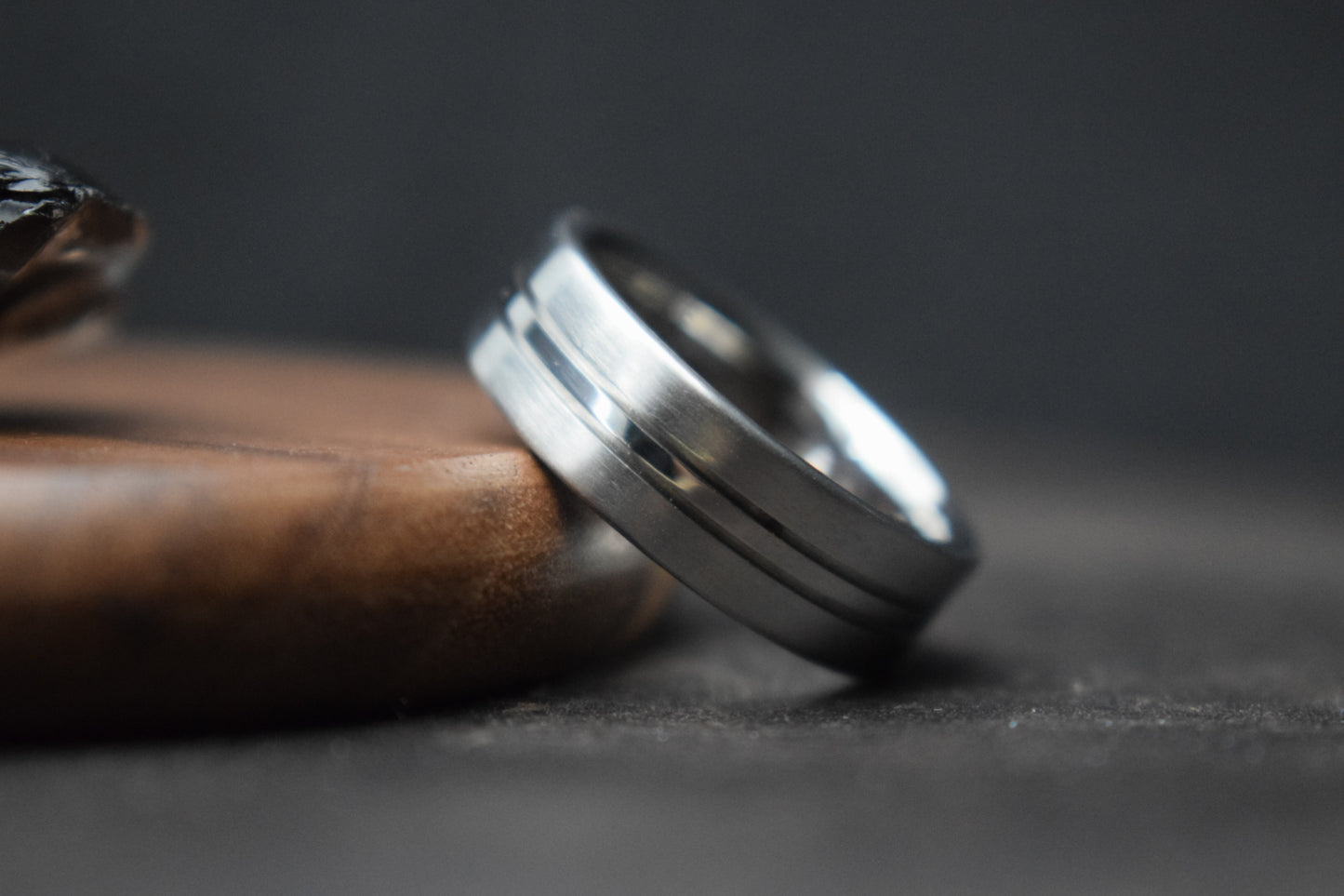 Beauly Grooved Stainless Steel Ring