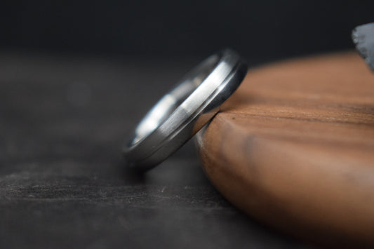 Ness Half and Half Titanium Ring