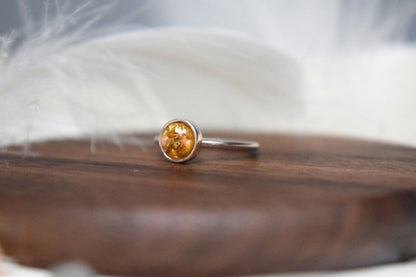 Memorial Silver Round Ring