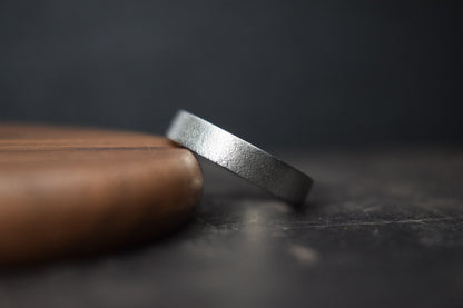 Titanium Fine Textured Ring