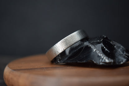 Titanium Fine Textured Ring