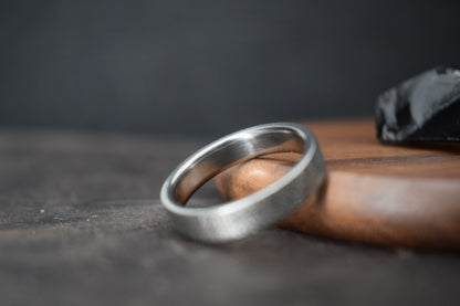 Titanium Fine Textured Ring