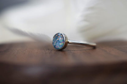 Memorial Silver Round Ring