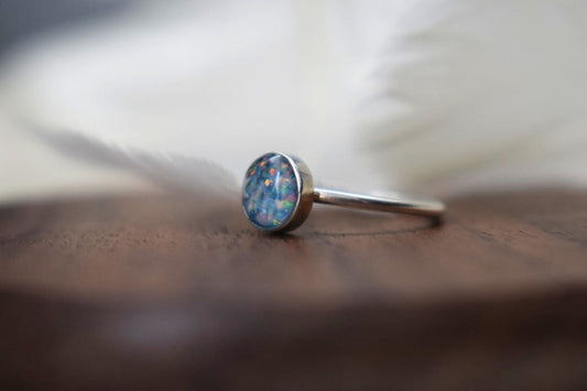 Memorial Silver Round Ring