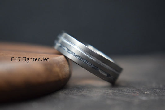 Titanium Personal Material Inlay Ring